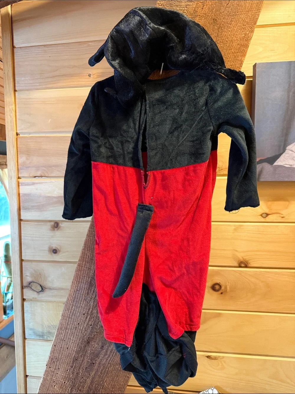 Disney Black and Red Iconic Mouse Plush Costume